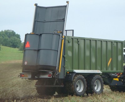 Abschiebewagen mit Streuwerk