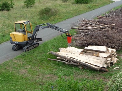 Kegelspalter Holzspalter Erdbohrer Bagger 315 ccm