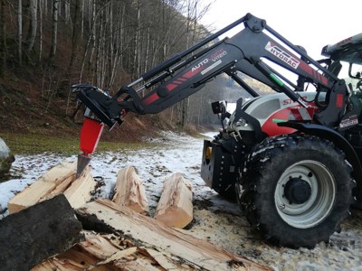 Kegelspalter Holzspalter Erdbohrer Bagger Radlader Frontlader 1.100 ccm