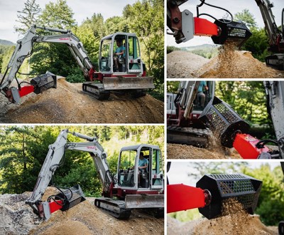 Bagger Siebkorb Hardox Kegelspalter