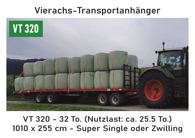 BECK - VT 320 | Vierachs-Transportanhänger |  Remorque (32 to) de transport à quatre essieux