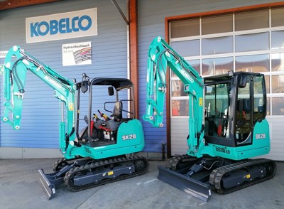 Minibagger Kobelco SK 26 mit/ohne Kabine