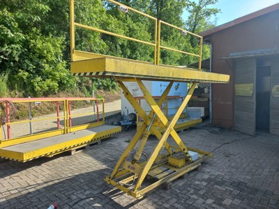 Hebebühne Hubtisch  Scherenlift Arbeitsbühne Arbeitsplattform Plattformhöhe 190 cm , Hubkraft 500 Kg