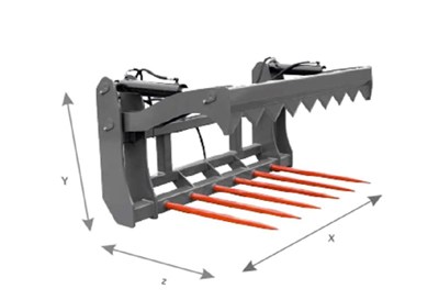 Brütech Rundballenschneider mit Folienhalterung / NEU