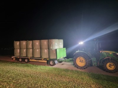 Krone Plattformanhänger TIEFLADER Jumbo 3-Achs ADF 27 Sachentransport-Anhänger