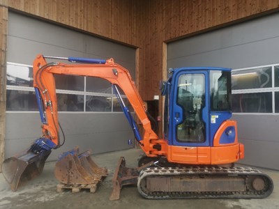 Bagger CAT 305 mit Greifer Vorbereitung wie Hutter Kubota IHI Takeuchi Wacker Neuson