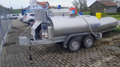 Milchtank Fahrbahr 1660lt