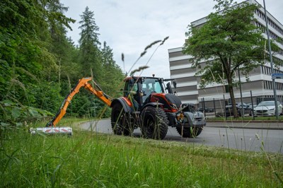 Valtra N175D mit Mulcher