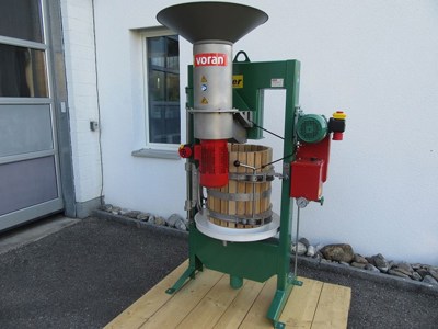 Voran Mostpresse Obstpresse Mostfritz 60K mit Mühle