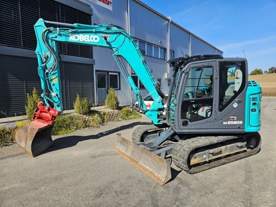 9t Bagger Kobelco SK 85 MSR-7 mit 400h und Zentralschmieranlage