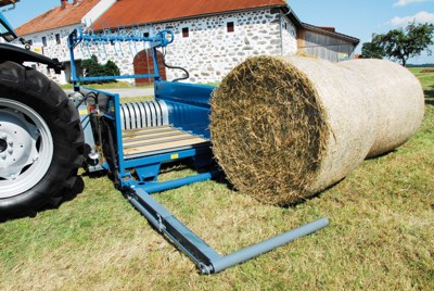 Göweil Rundballen- Auflöser RBA mit Ladearm