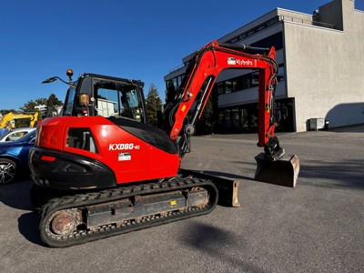 Bagger Kubota KX 080-4a mit Zentralschmieranlage