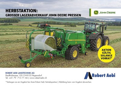 Herdstaktion: Grosser Lagerabverkauf John Deere Pressen