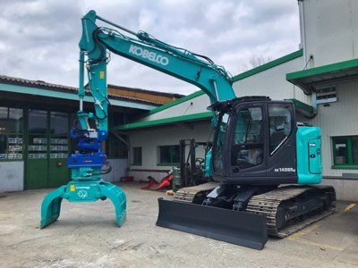 Raupenbagger Kobelco SK140-7 SRLC mit OilQuick