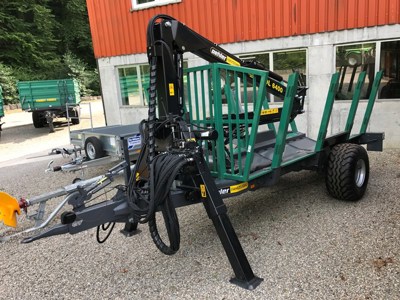 Oehler Holzrückewagen EHK 80 mit Ladekran 7m